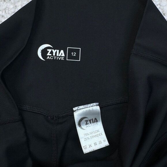 Zyia High Rise Legging Black Smooth & Sleek - Picture 6 of 10